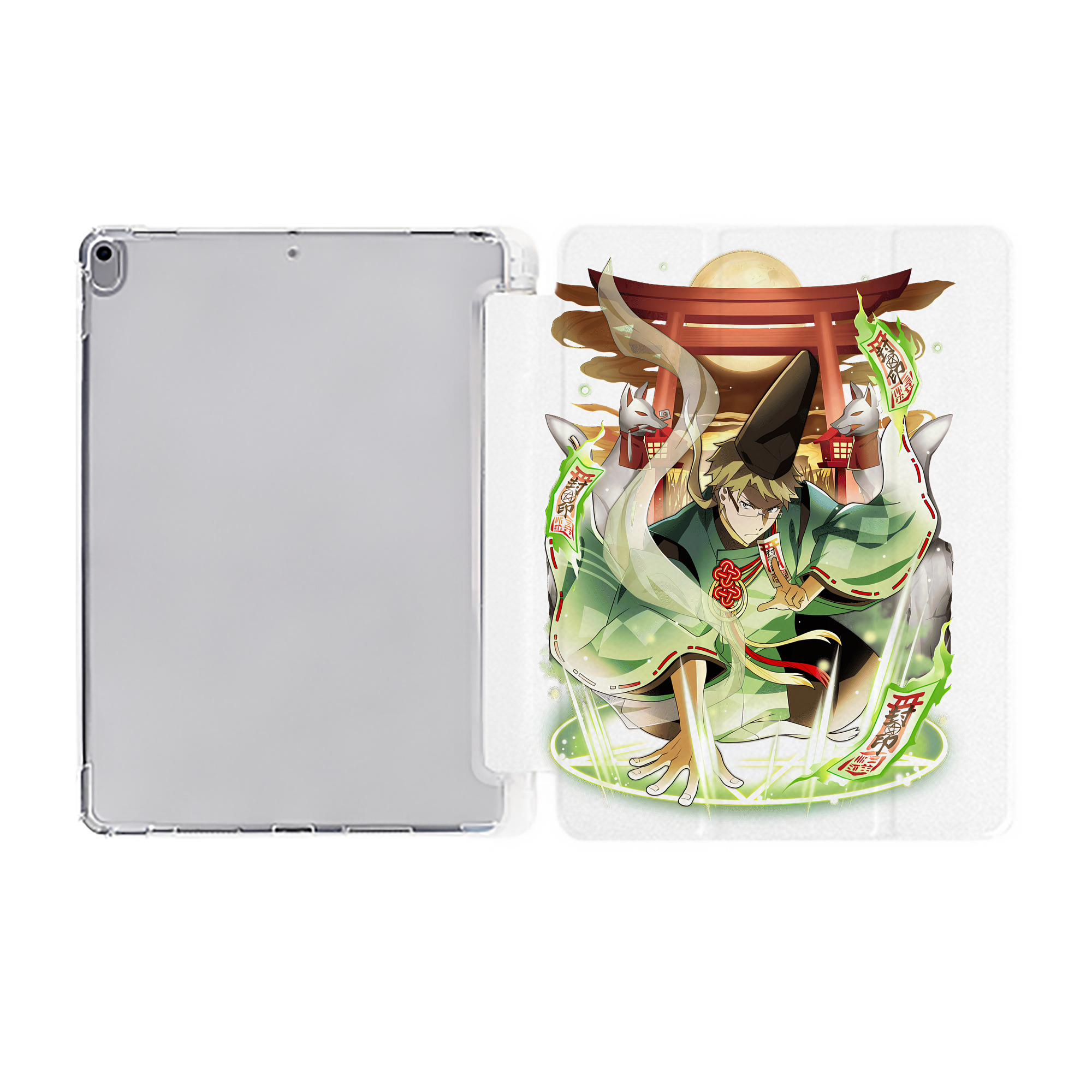 （画像用） 文豪ストレイドッグス Bungo Stray Dogs IPad ケース ペン収納付き 三つ折りスタンド PUレザー×シリコン 対応機種9.5/10.5/10.9インチ